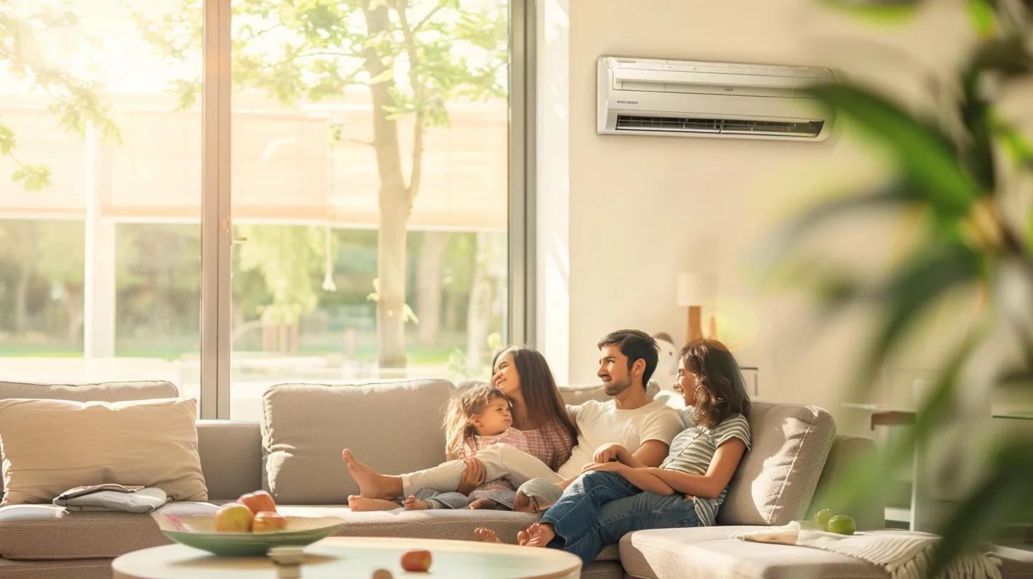 HVAC Maintenance Tumbling Shoals, AR - Preventative Plans 3 Family enjoying comfort in a living room with a well-maintained HVAC system